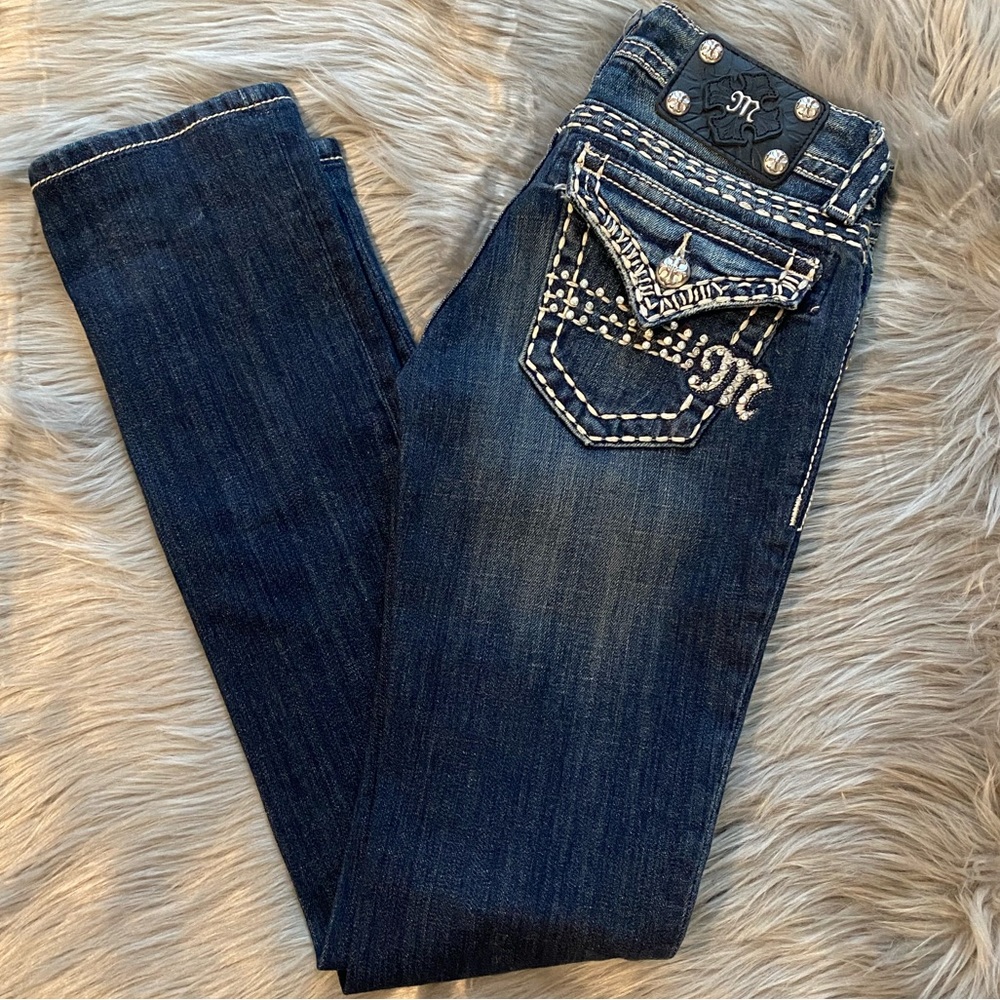 Miss Me Dark Wash Straight Leg Jeans